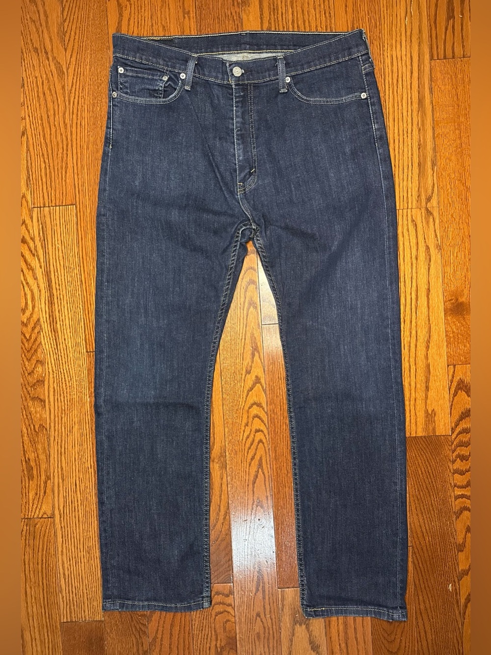 Levi's Men’s 513-Slim Straight Dark Blue Jeans